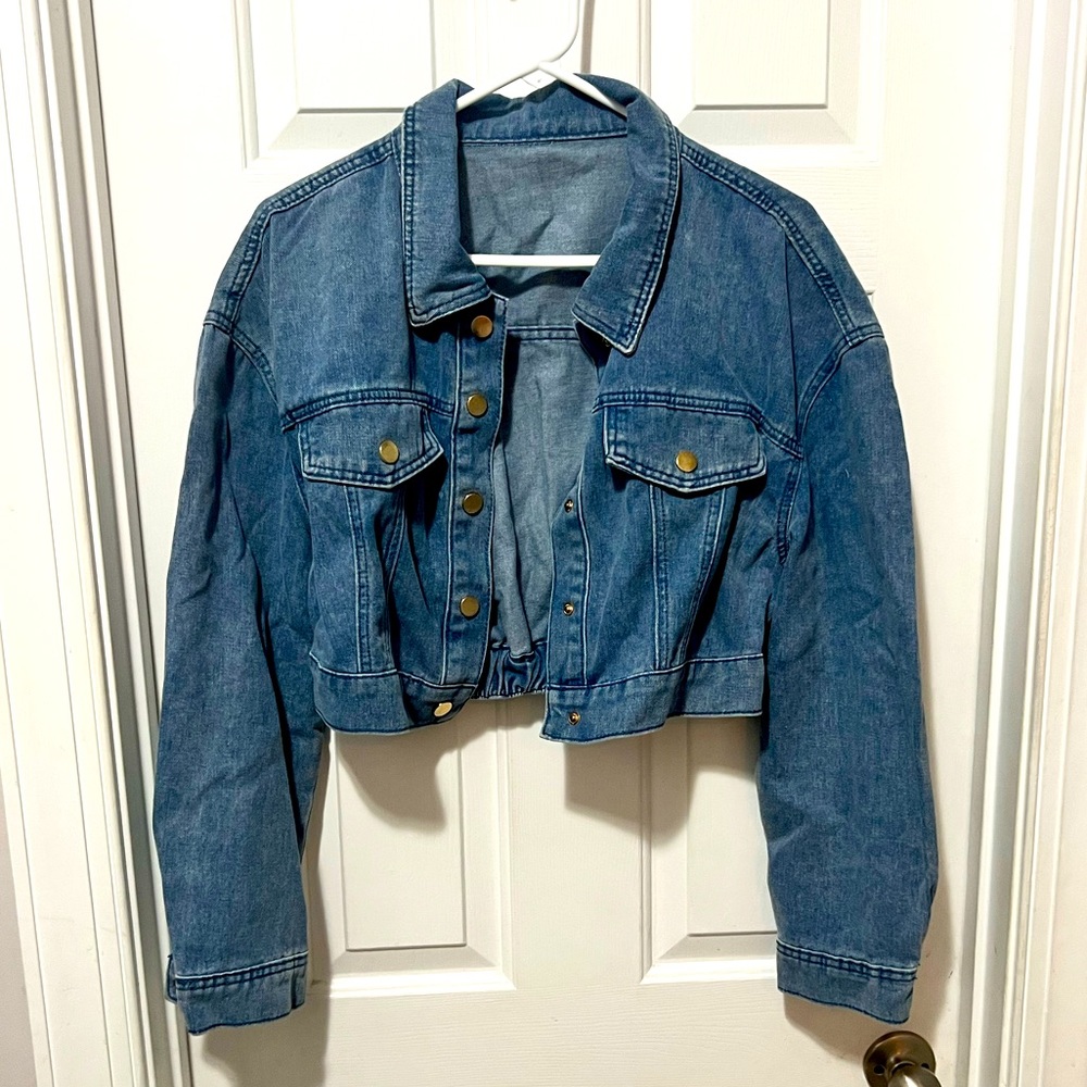 Shein Curve - 1XL Jean Jacket Cropped